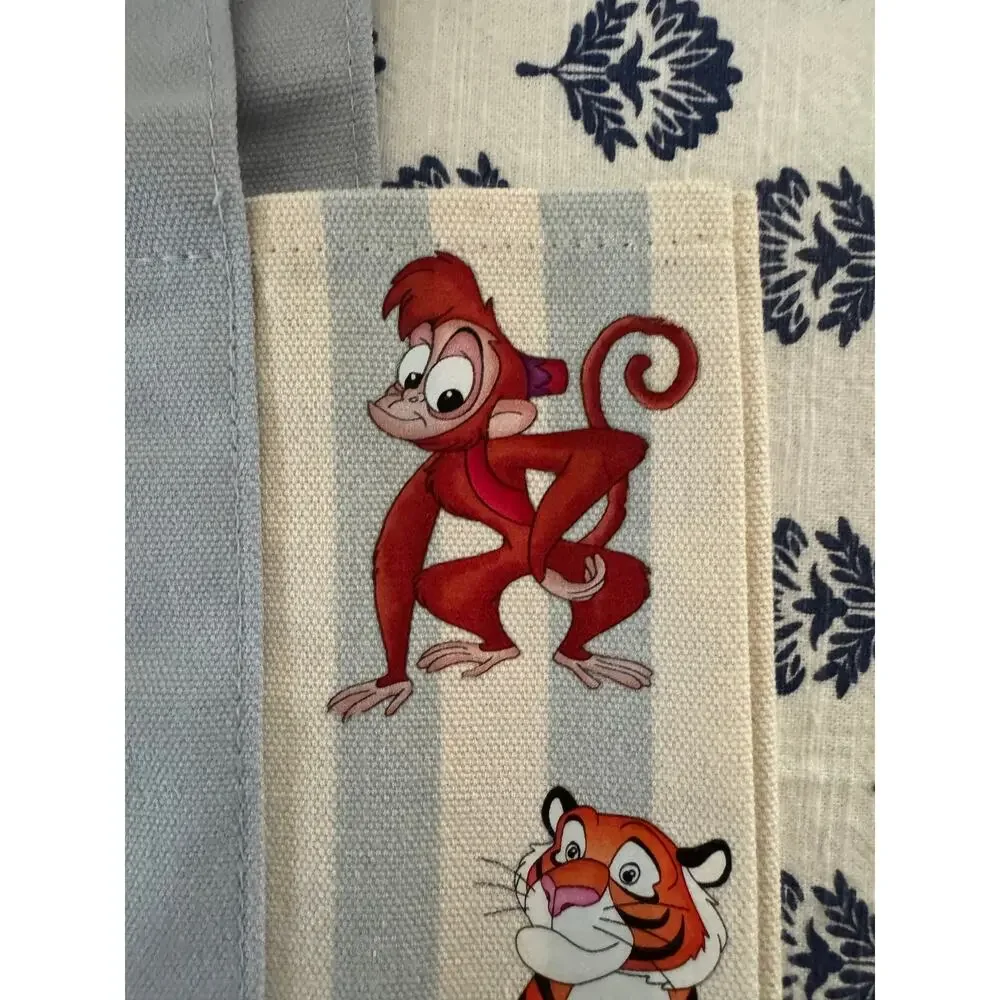 Disney Jasmine Double Sided Striped Custom Made Trader Joes Mini Tote